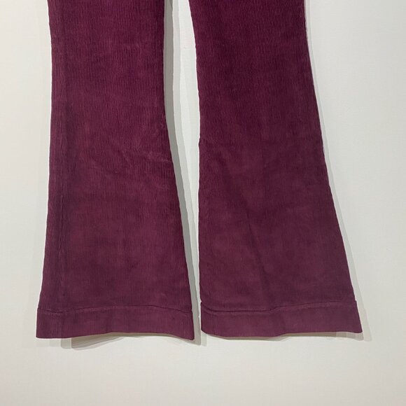 Vintage Dark Burgundy Corduroy Cotton Bootcut Pants for Women, NWOT - Picture 3 of 14